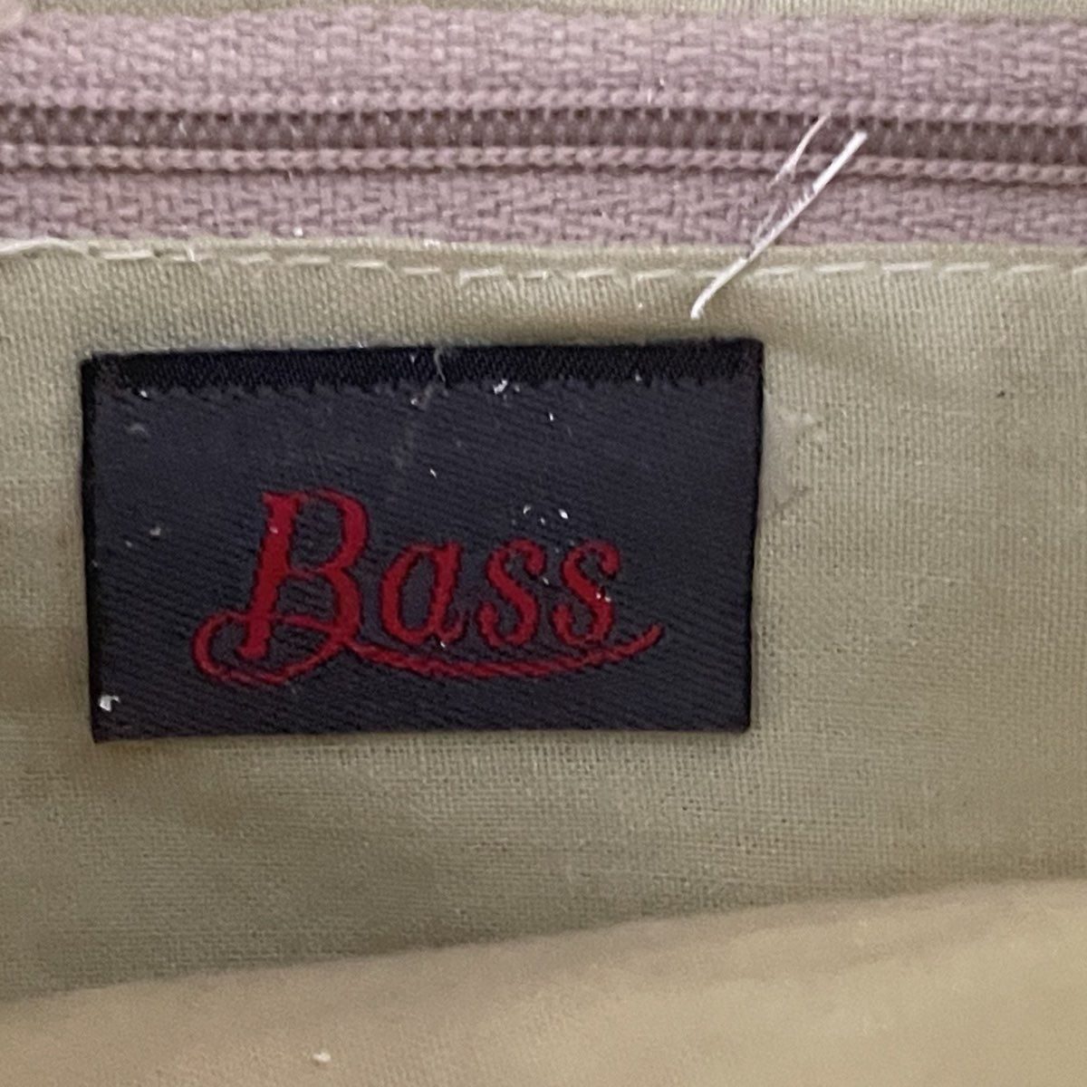 Vintage G.H. Bass & Co Beige Woven Straw Crochet Crossbody Bag Button Closure