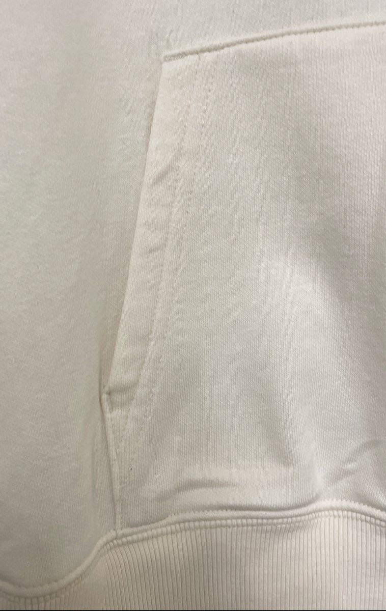 The North Face Women's Cream Pullover Logo Hoodie Kangaroo Pocket Sz S