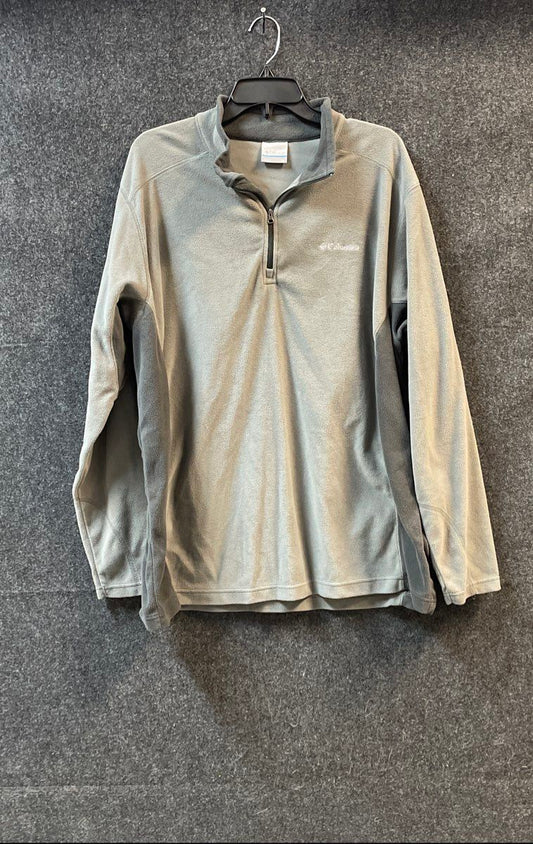 Columbia Men's Klamath Range II 1/4 Zip Fleece Pullover Grey Sz XL
