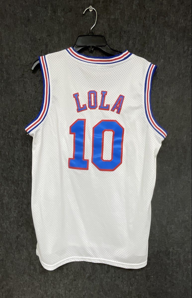 Space Jam Lola Bunny Tune Squad #10 Basketball Jersey Movie Costume Sz M