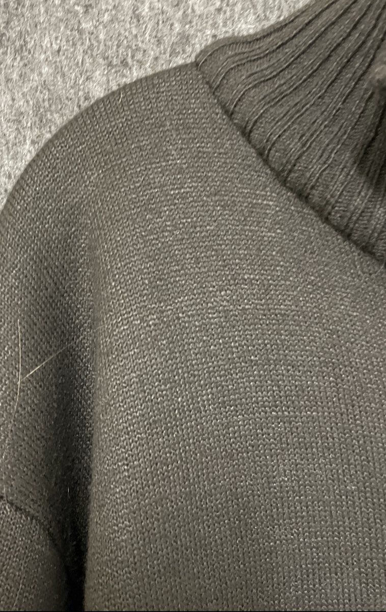 YeoKou Men's Black Full Zip Cardigan Sweater Cashmere Blend Plaid Lined Sz XXL