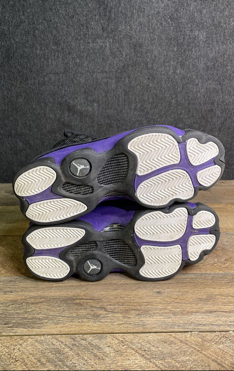 Nike Air Jordan 13 Retro Court Purple Black Youth Sneakers Size 5.5Y
