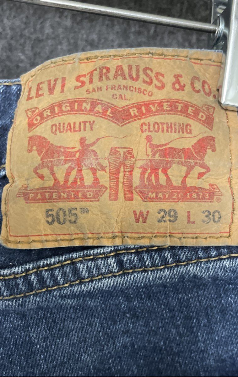 Levi's Men's 505 Regular Fit Straight Leg Jeans Blue Medium Wash 29x30