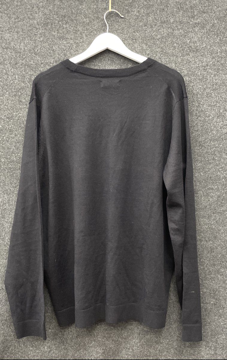 Apt. 9 Men's Mineral Black Merino Blend Crewneck Sweater Standard Fit XXL NWT