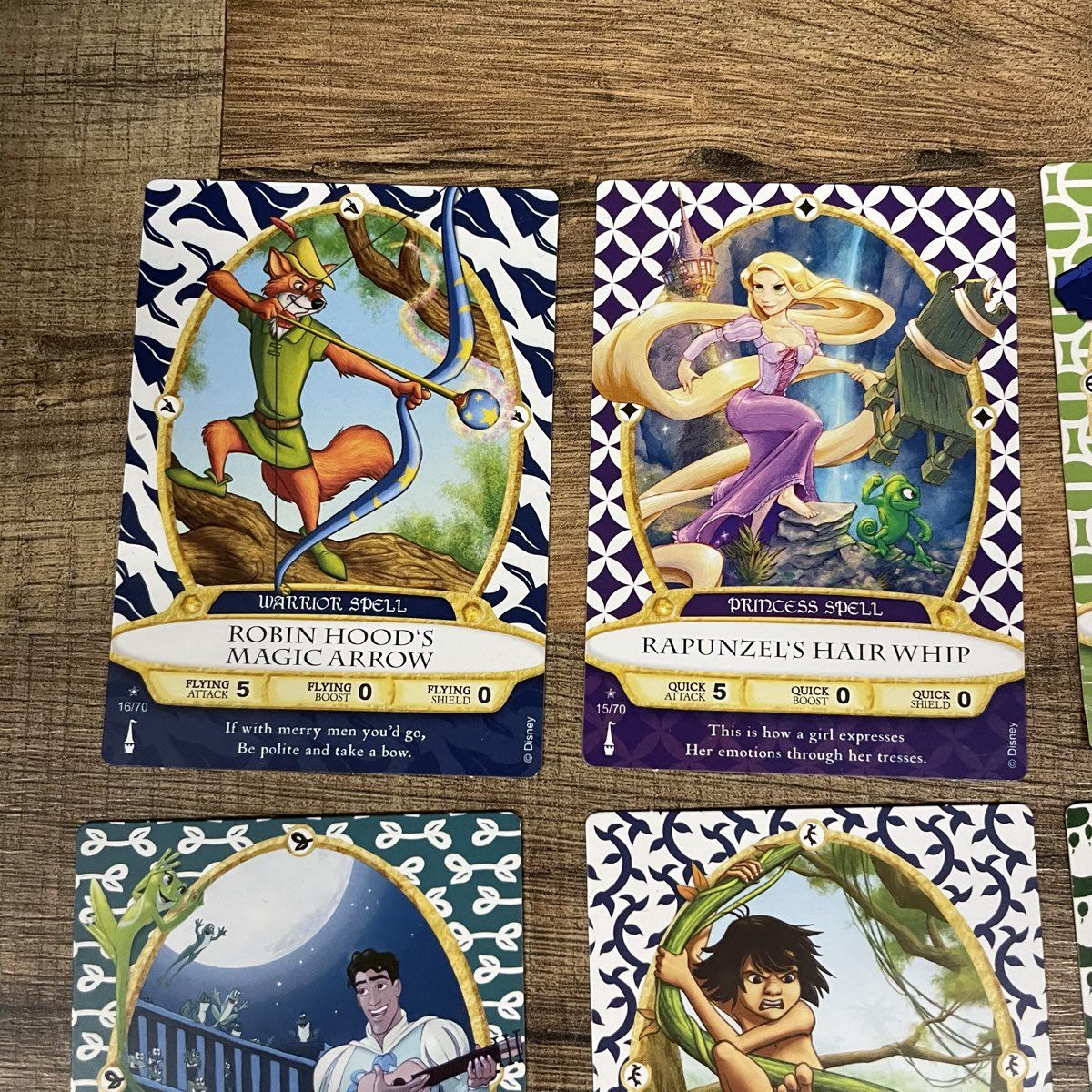Disney Sorcerers of the Magic Kingdom Card Lot of 24 + Fantasyland Game Board