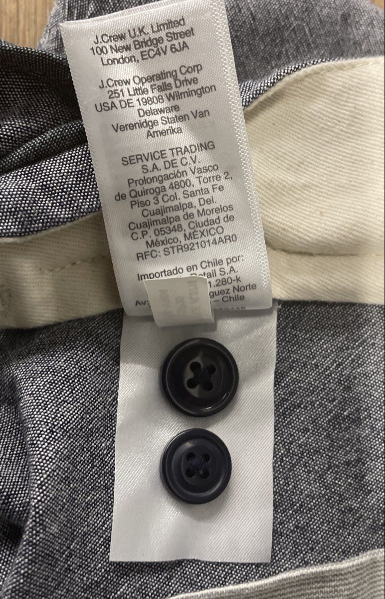 J.Crew Men's 484 Slim Fit Stretch Chino Pants Gray 28x30
