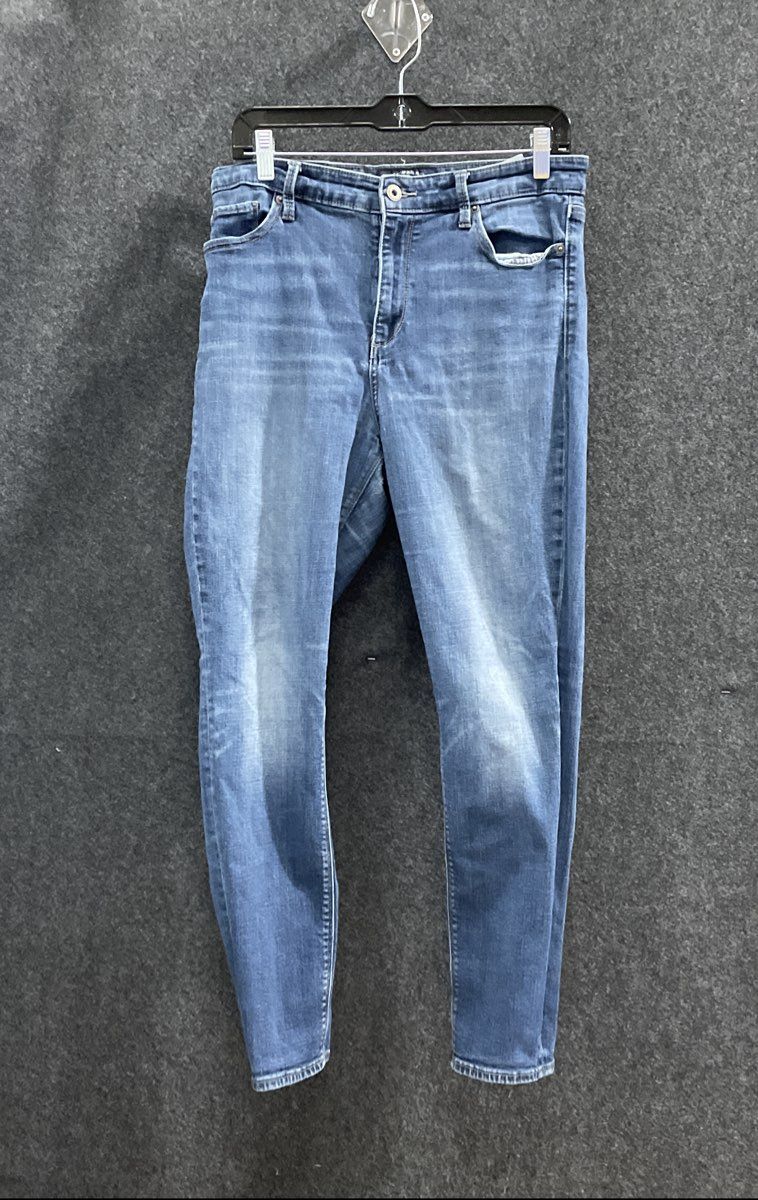 Lucky Brand Women's Blue Medium Wash Stretch Skinny Denim Jeans Sz 12 / 31