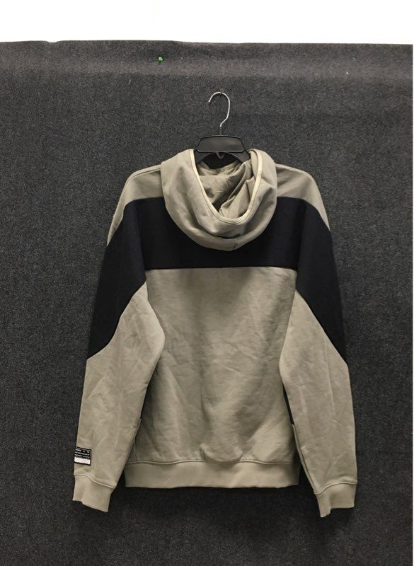 Nike Men's Air Pullover Hoodie Sweatshirt Grey Black Colorblock Size S