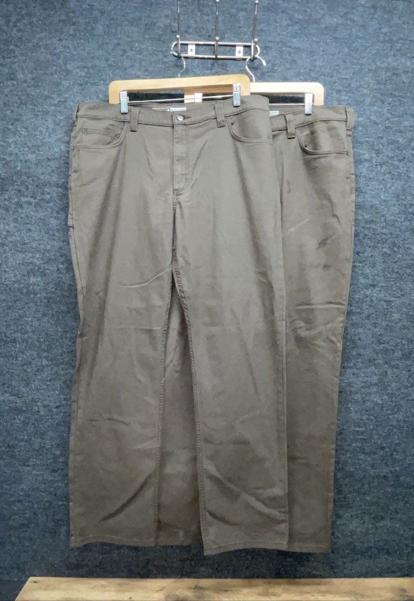 Carhartt Men's Brown Rugged Flex Rigby Relaxed Straight Leg Pants Lot of 2 38x34