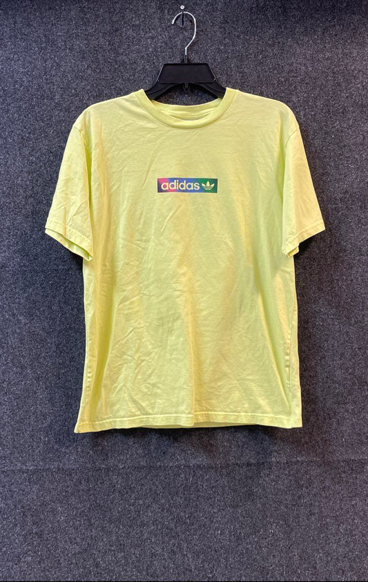 Adidas Men's Yellow Universal Sport Collective Graphic T-Shirt Sz M
