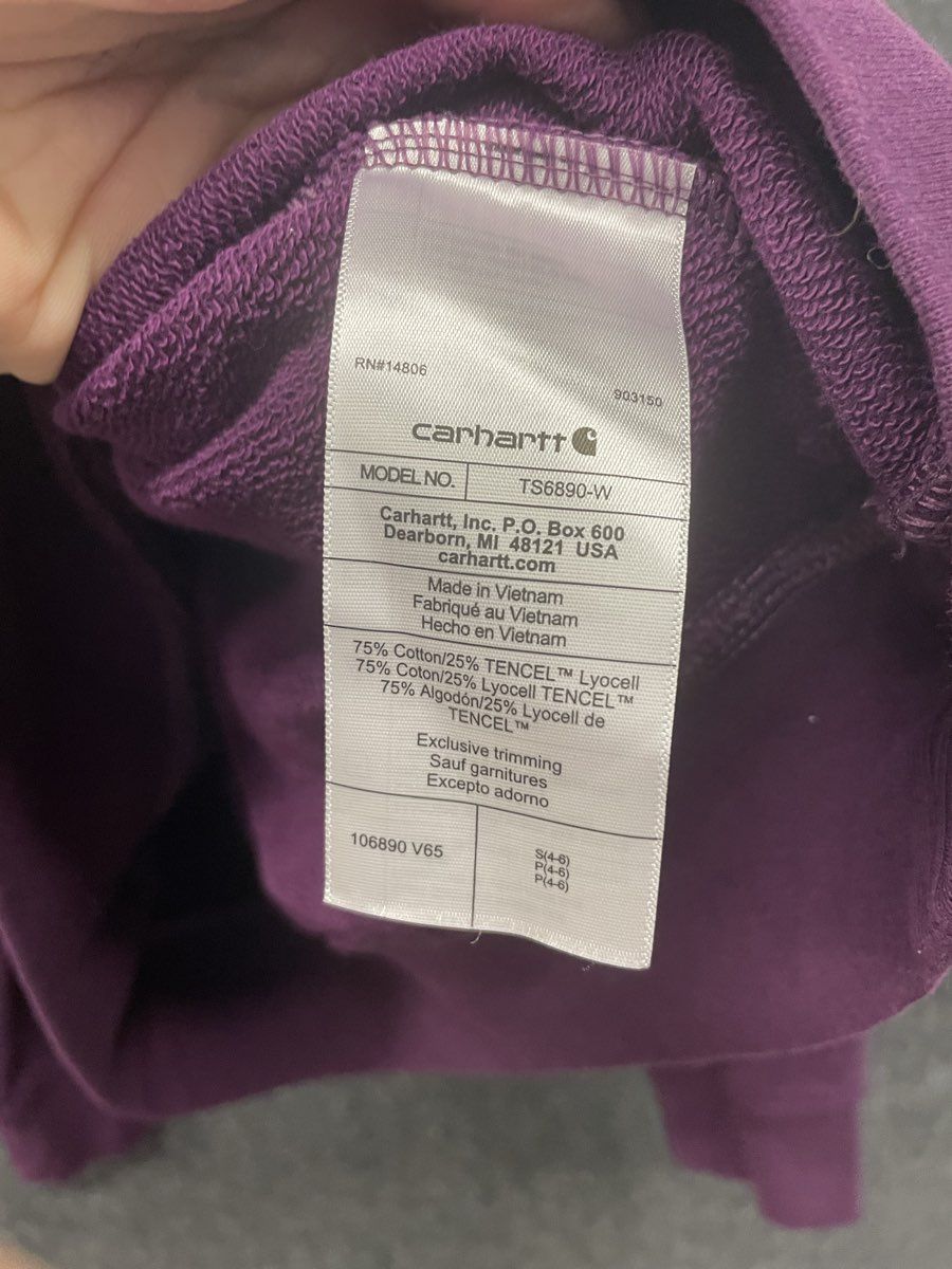 Carhartt Women's Purple Tencel Fiber Series Loose Fit Crewneck Sweatshirt Sz S
