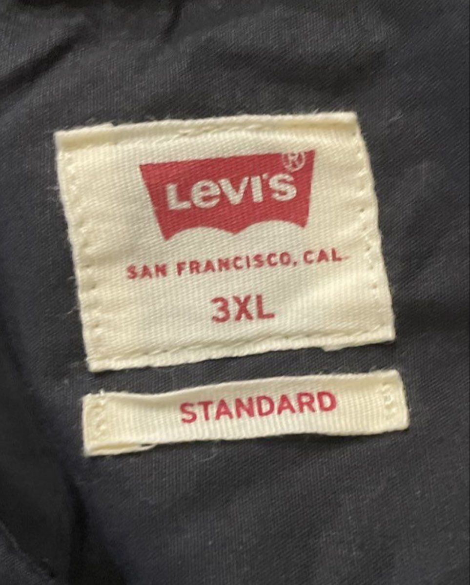 Levi's Men's Black Short Sleeve Button Up Shirt Standard Fit NWT Sz 3XL