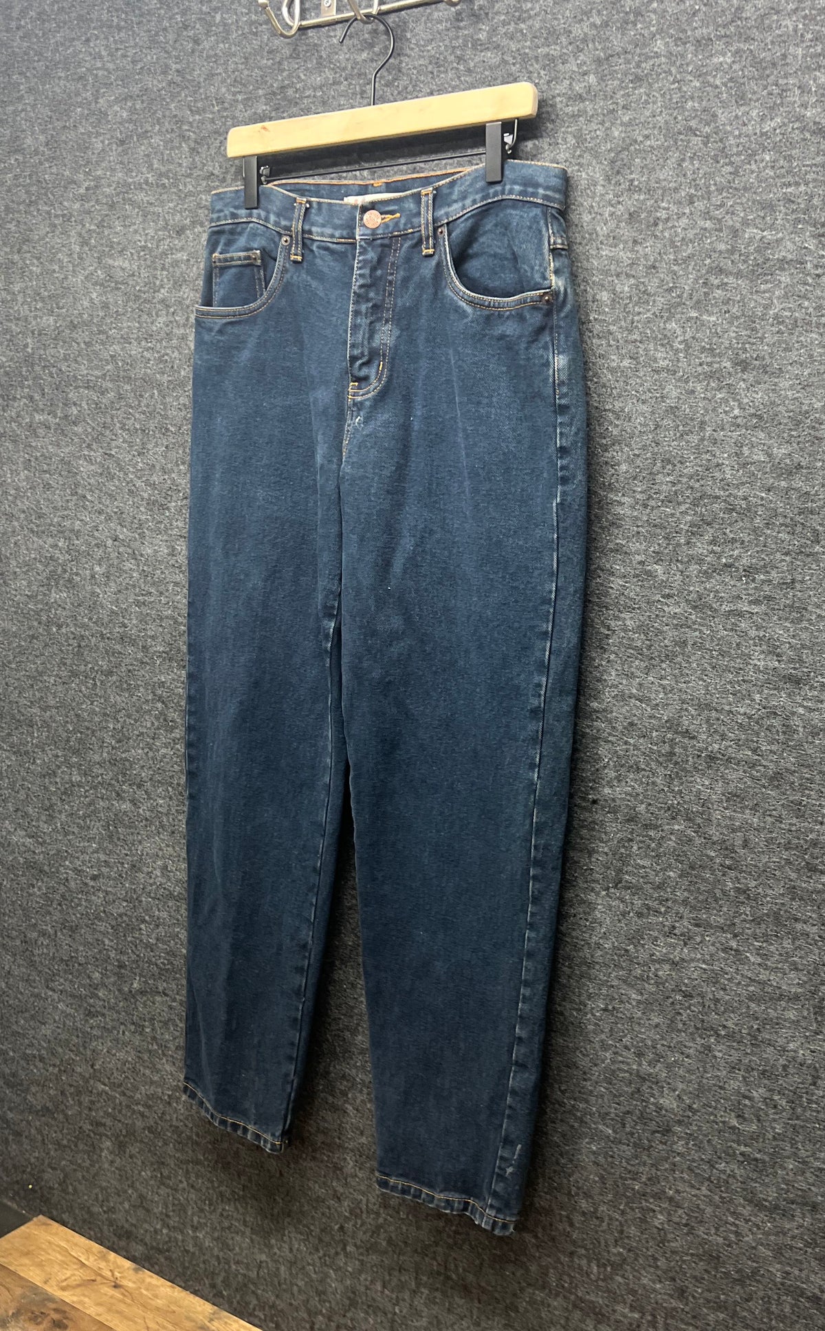 Bill Blass Women's Vintage 90s Dark Wash Easy Fit Petite High Rise Jeans Sz 10P