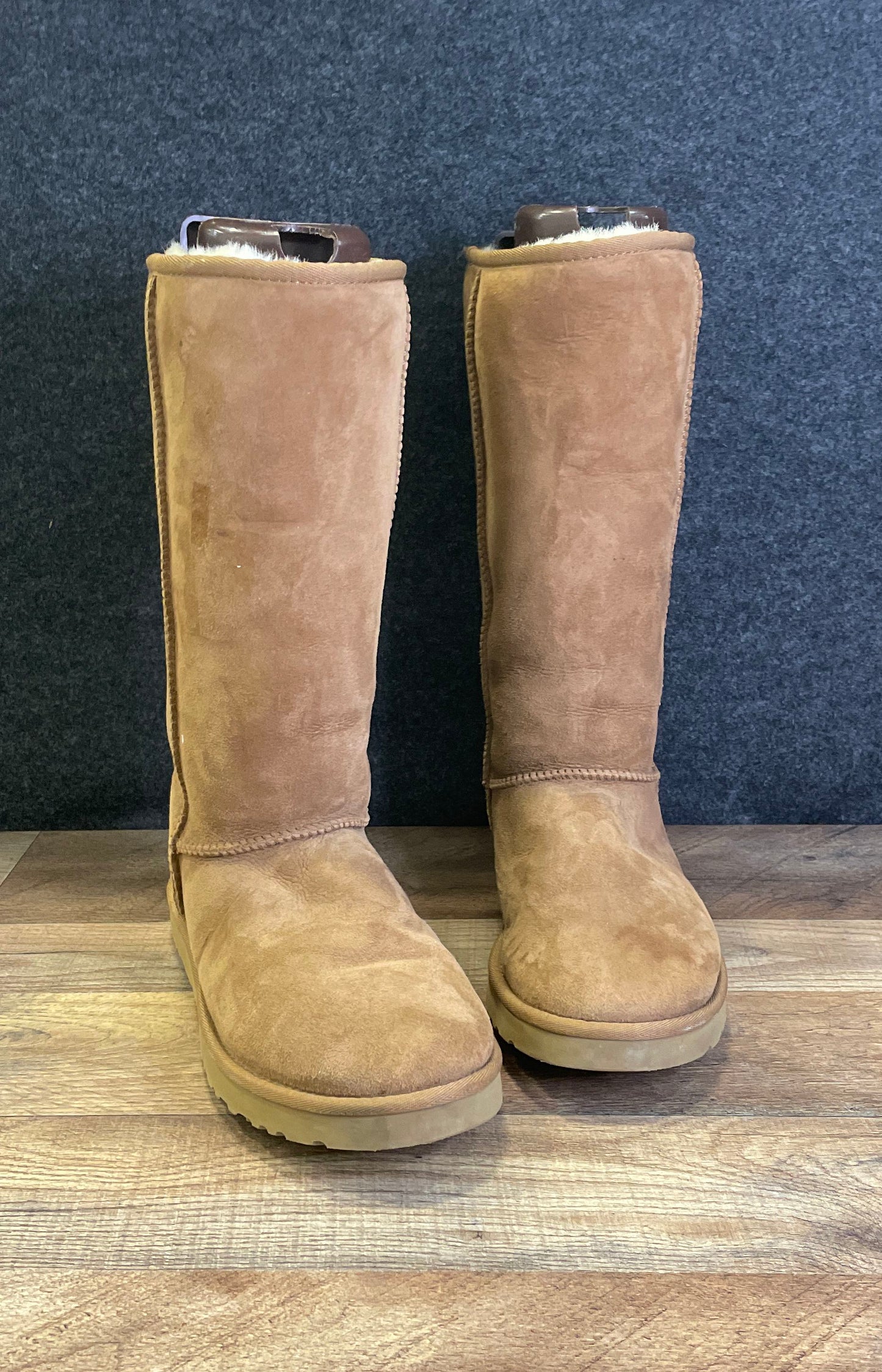 UGG Classic Tall Chestnut Sheepskin Boots Women's Size 10