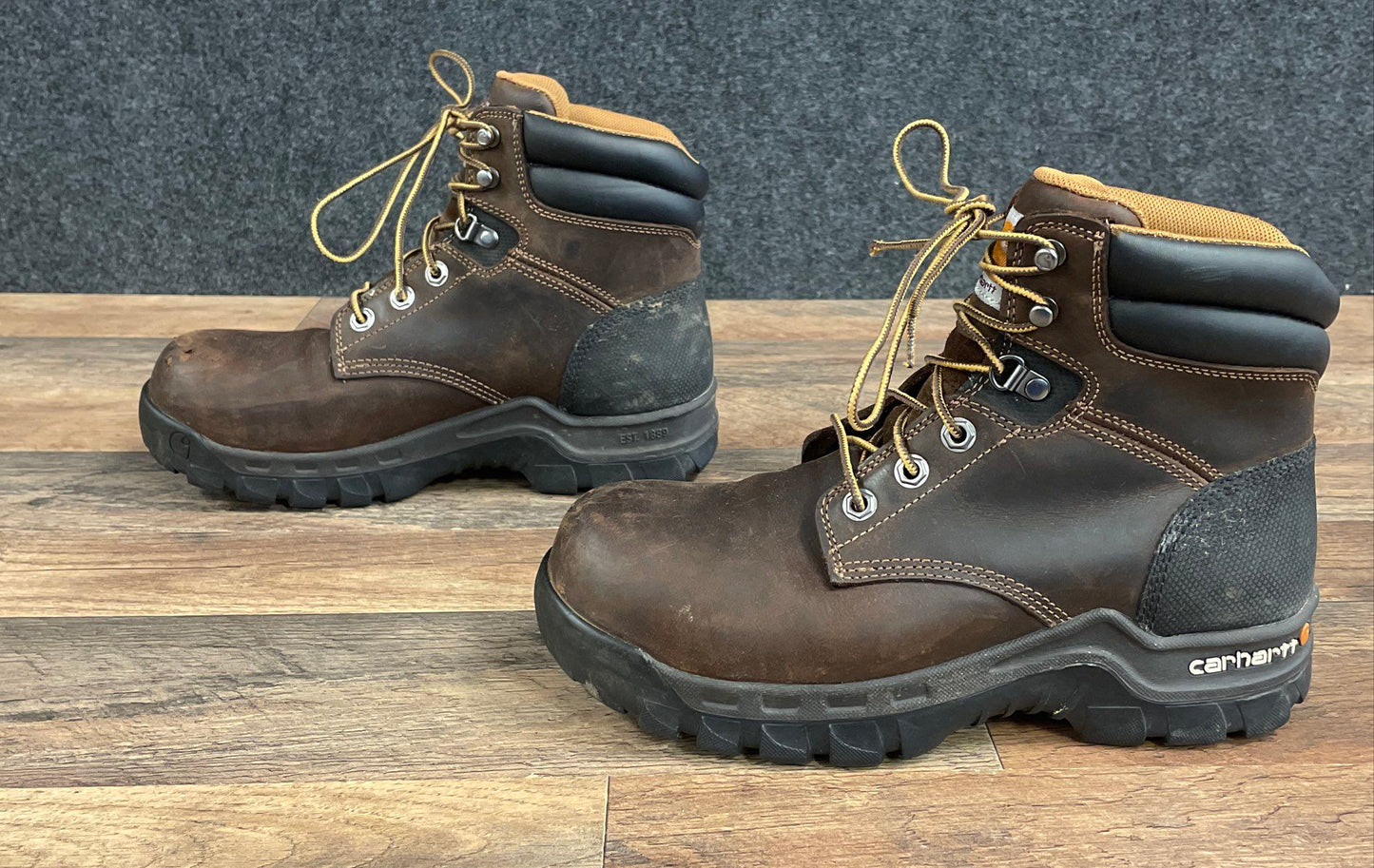 Carhartt Ground Force 6" Composite Toe Dark Brown Work Boots Women's Size 9