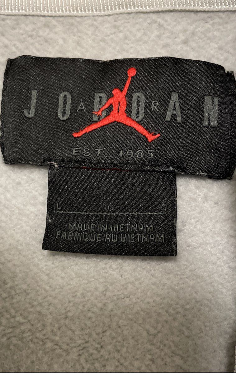 Jordan Men's Full-Zip Hoodie Off-White NBA Finals 1993 Game 4 Graphic Sz L