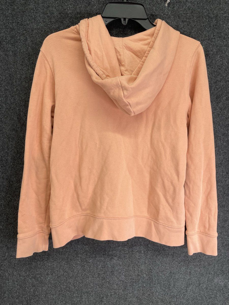 Adidas Women's Pullover Hoodie Peach Originals Trefoil Logo Graphic Sz S