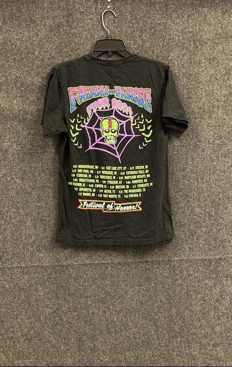 Rob Zombie Freaks Of Parade 2024 Tour Black T-Shirt Men's Size Small