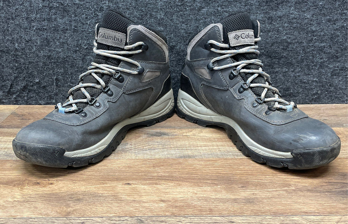Columbia Newton Ridge Plus II Waterproof Grey Hiking Boots Women's Size 11