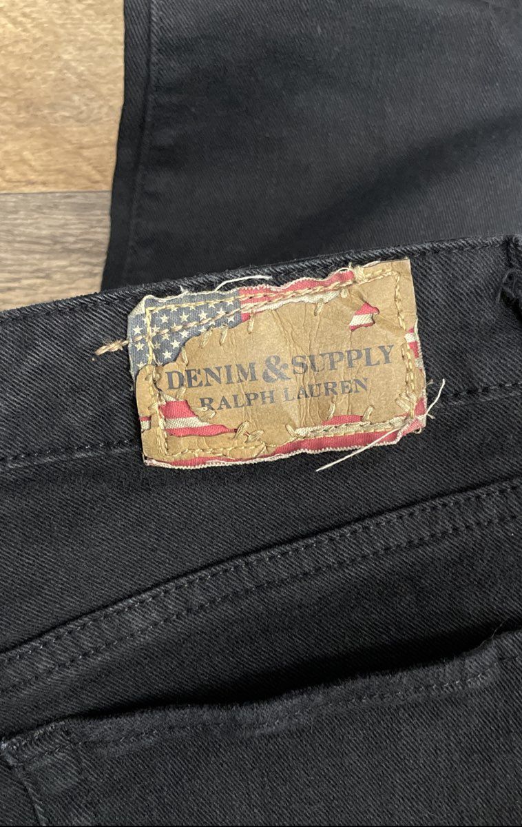 Denim & Supply Ralph Lauren Women's Black Faded Skinny Jeans Sz 27x32
