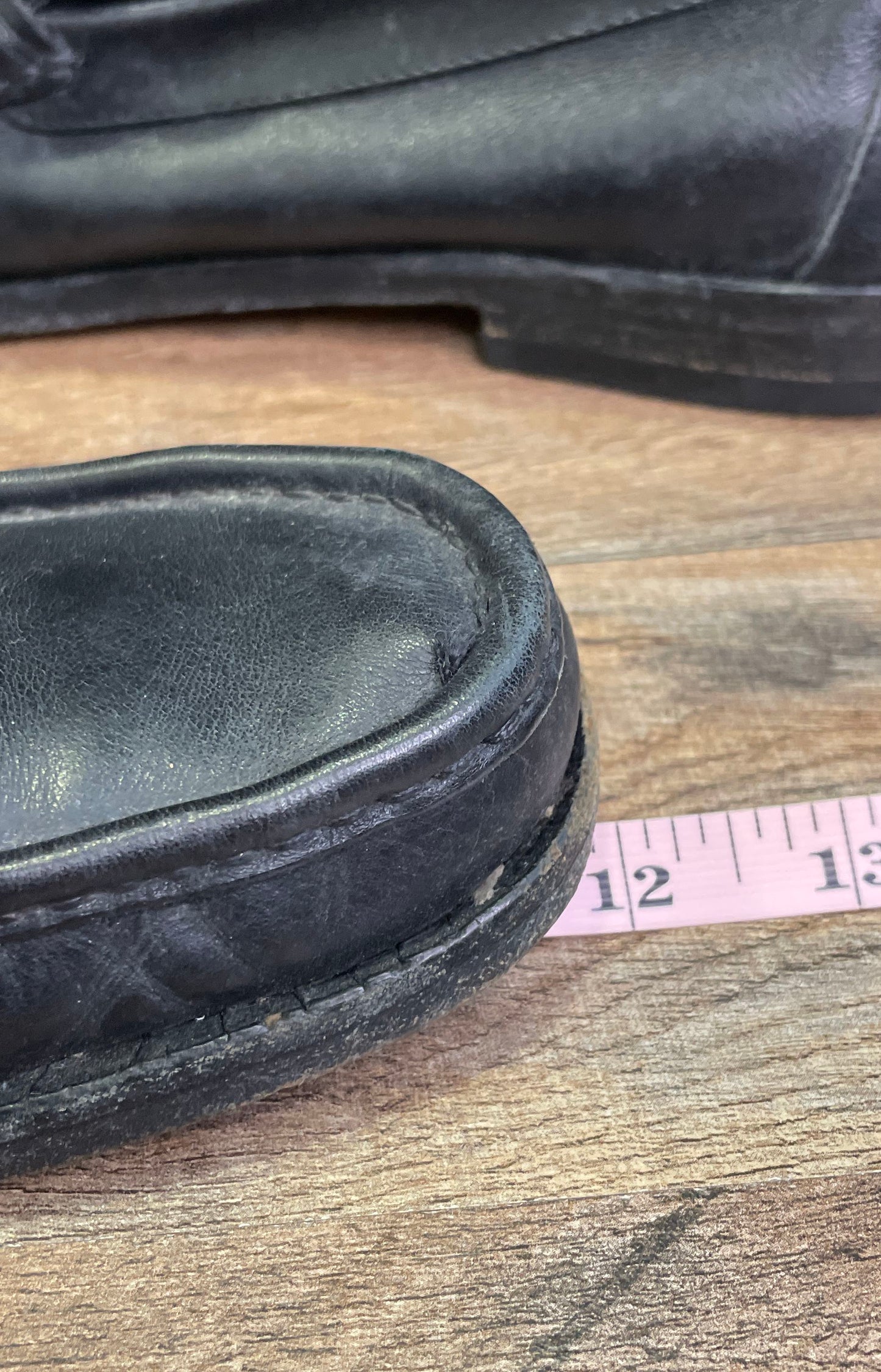 Salvatore Ferragamo Gancini Bit Black Leather Loafers Size 9 D
