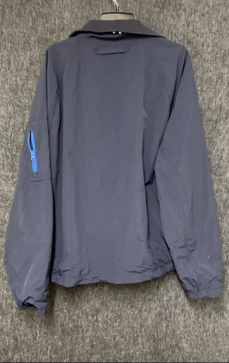 Nautica Men's Navy Blue Full Zip Mesh Lined Windbreaker Jacket Size L