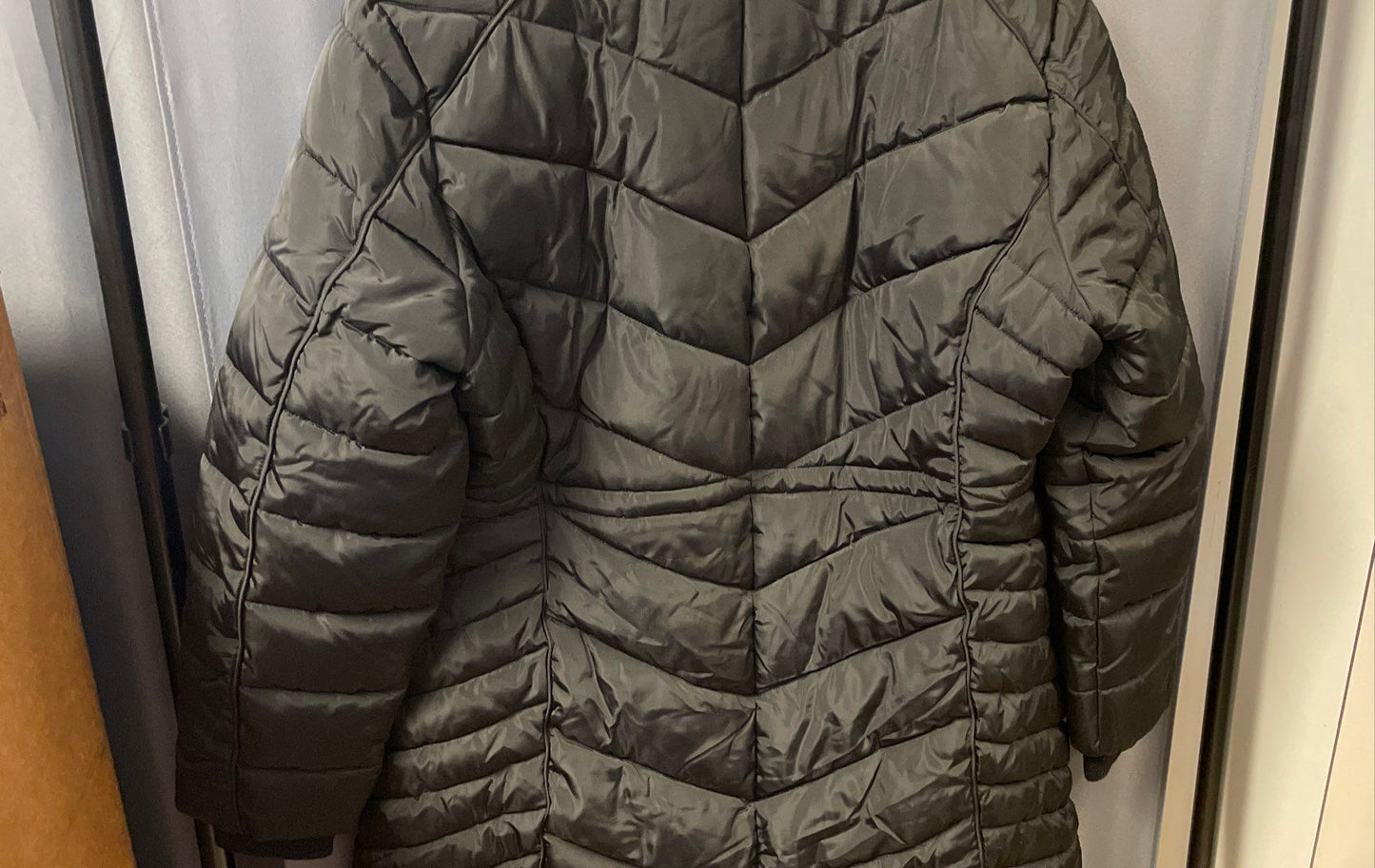 Celsius Premium Women's Black Quilted Parka Jacket Faux Fur Hood NWT Sz 1X