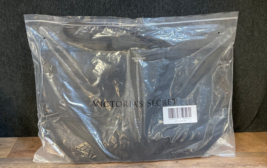 NWT Victoria's Secret Black Tote Bag W/ Mini Clutch Purse