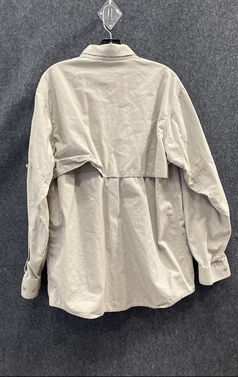 5.11 Tactical Men's Long Sleeve Shirt Tan Brown Cotton Canvas Vented Sz M