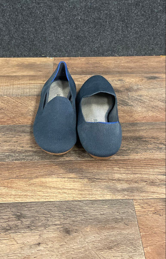 Rothy's The Loafer Navy Blue Knit Slip On Flats Women's Size 7.5