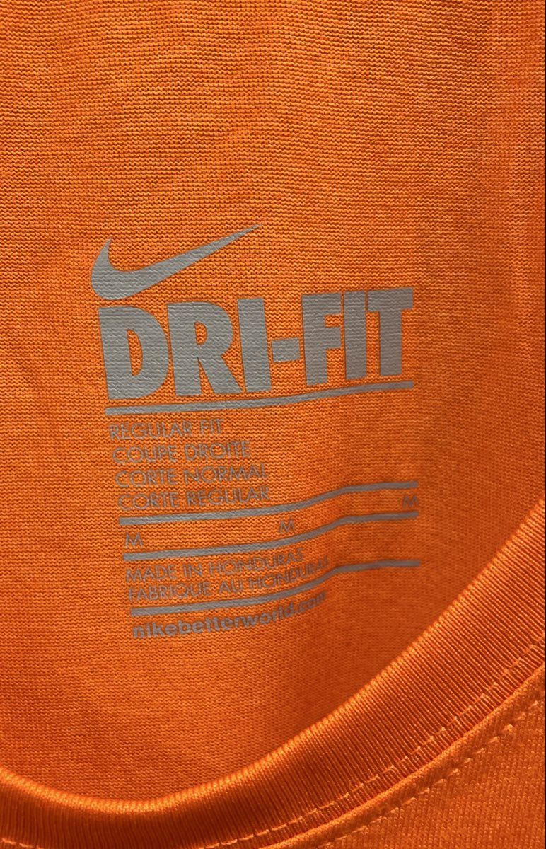 Nike Men's Orange Dri-FIT Regular Fit Athletic Tank Top Size M