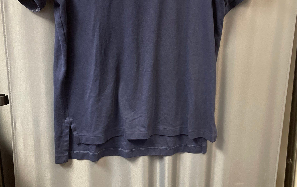 Polo Ralph Lauren Men's Navy Blue Cotton Short Sleeve Pony Polo Shirt Sz L