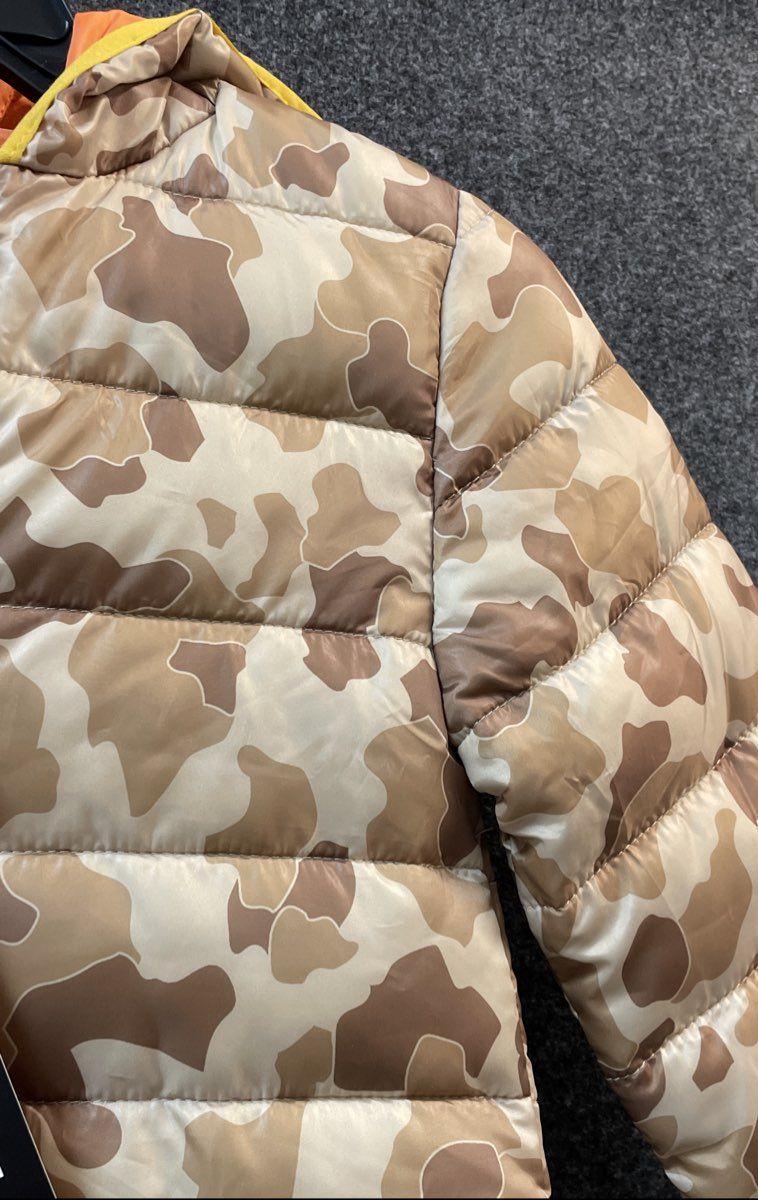 Epic Threads Kids' Packable Puffer Jacket Sand Tan Camo Water Resistant NWT Sz 7