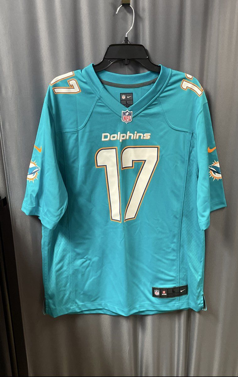 Nike Men's Miami Dolphins Ryan Tannehill #17 NFL Jersey Aqua Teal Size L