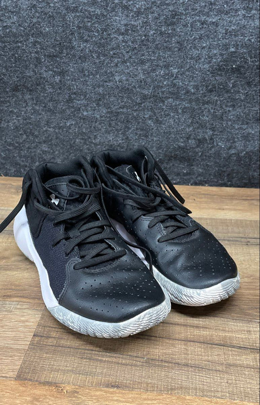 Under Armour Jet '21 Black White Youth Basketball Shoes Size 5Y