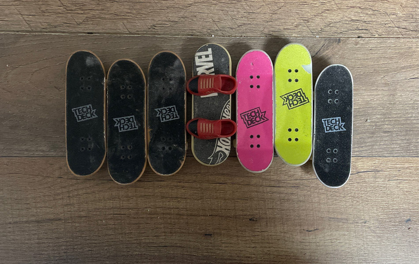 Tech Deck Ramp Parts Lot & 7 Fingerboards Modular Skate Park Playset