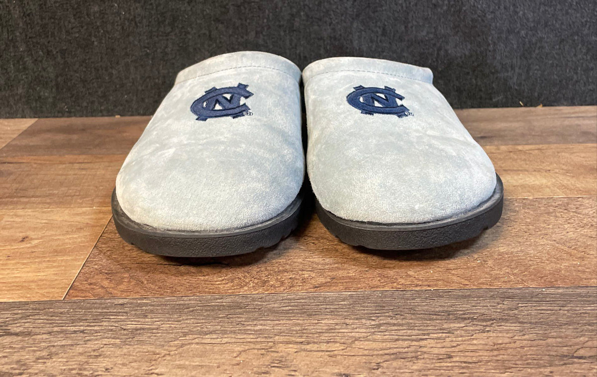 Hush Puppies UNC Tar Heels Suede Clog Slippers Light Blue Men 9 Women 11