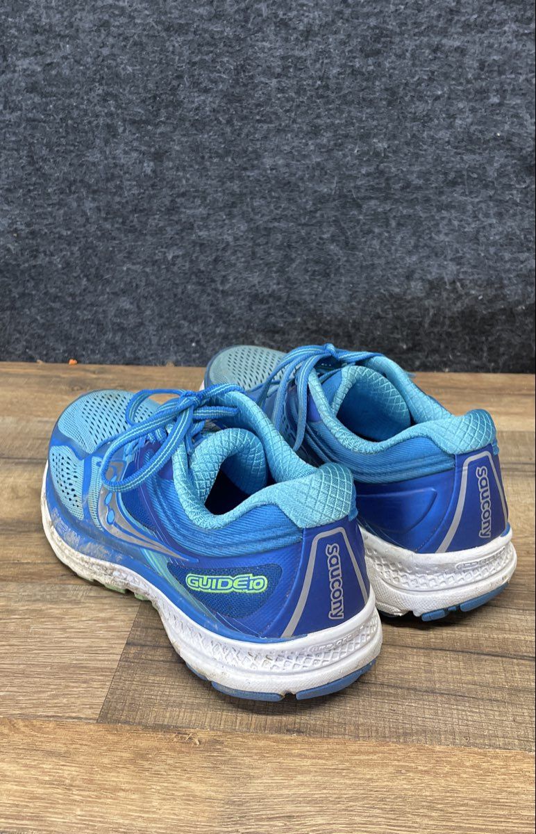 Saucony Guide 10 Blue Silver Women's Running Shoes Size 8.5