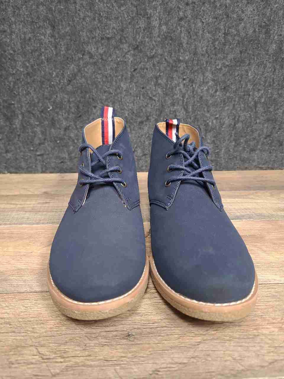 Tommy Hilfiger Benay Dark Blue Men's Chukka Desert Boots Size 7.5 M
