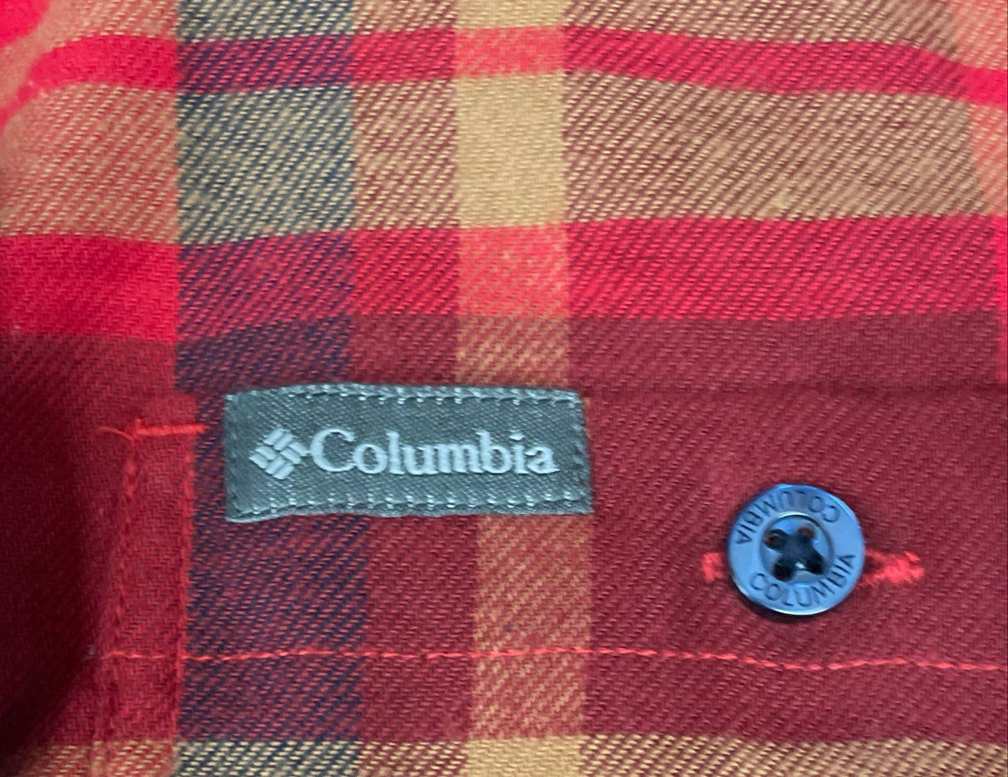 Columbia Men's Cornell Woods Flannel Long Sleeve Red Plaid Shirt Sz XL NWT