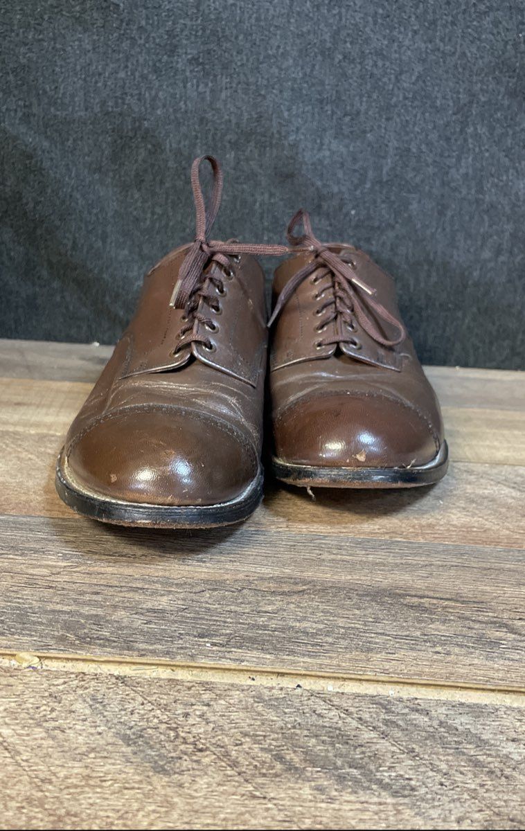 Stacy Adams Madison Brown Leather Cap Toe Oxfords Men's Size 9.5 E