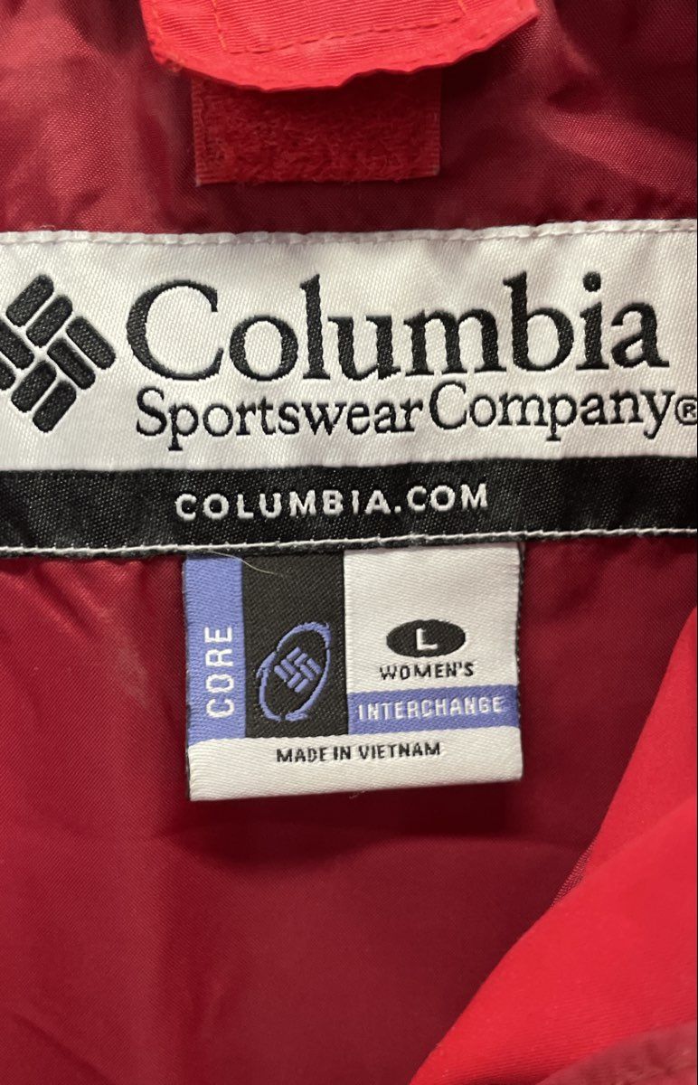 Columbia Sportswear Women's Red Two Tone Full Zip Interchange Jacket Size L