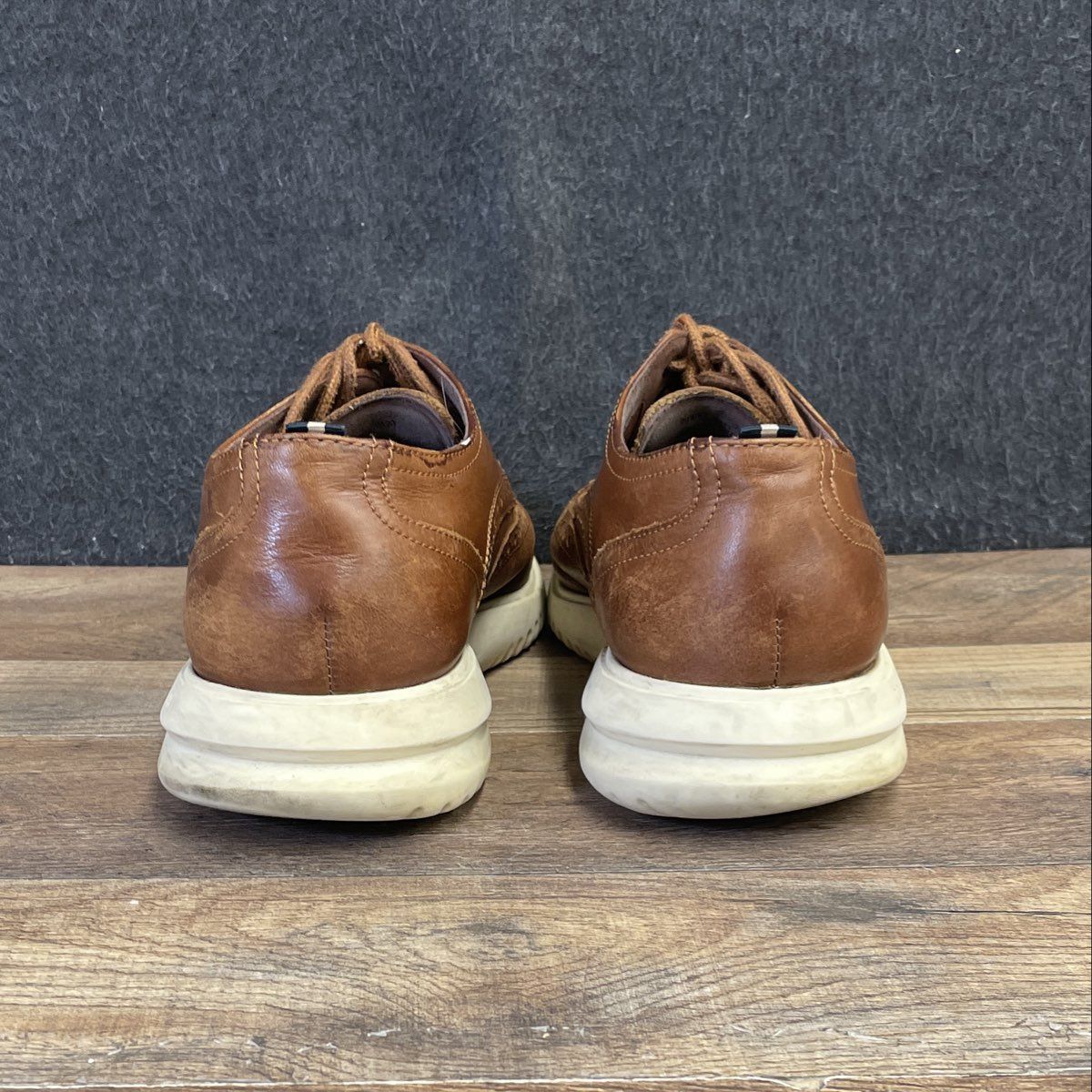 Cole Haan Grand Crosscourt Brown Leather Wingtip Oxford Shoes Men's Size 9.5 M