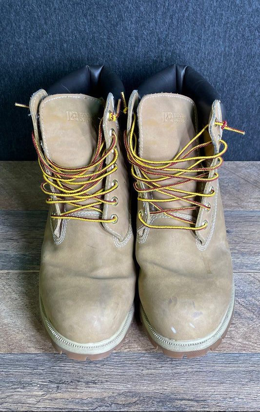 Rugged Outback 10771 Tan Waterproof Faux Nubuck Work Boots Men's Size 11