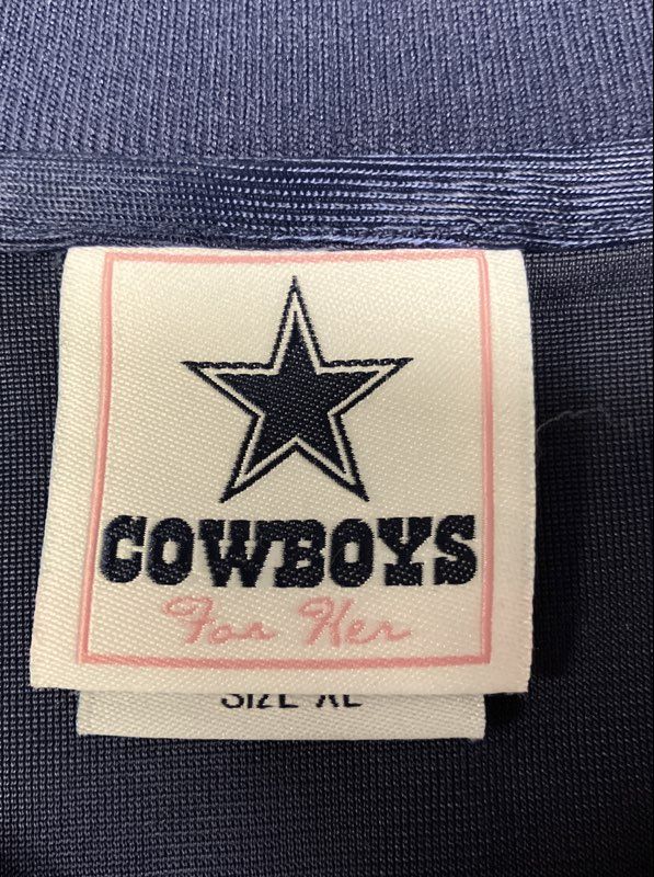 Cowboys For Her Women's Dallas Cowboys Tony Romo #9 Jersey Shirt Navy Sz XL