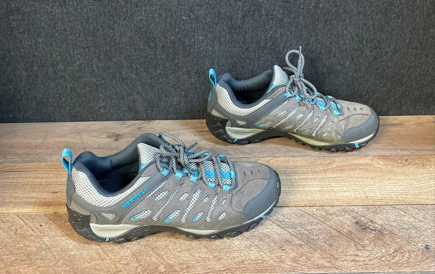 Merrell Siren Edge Q2 Gray Turquoise Women's Hiking Shoes Size 8