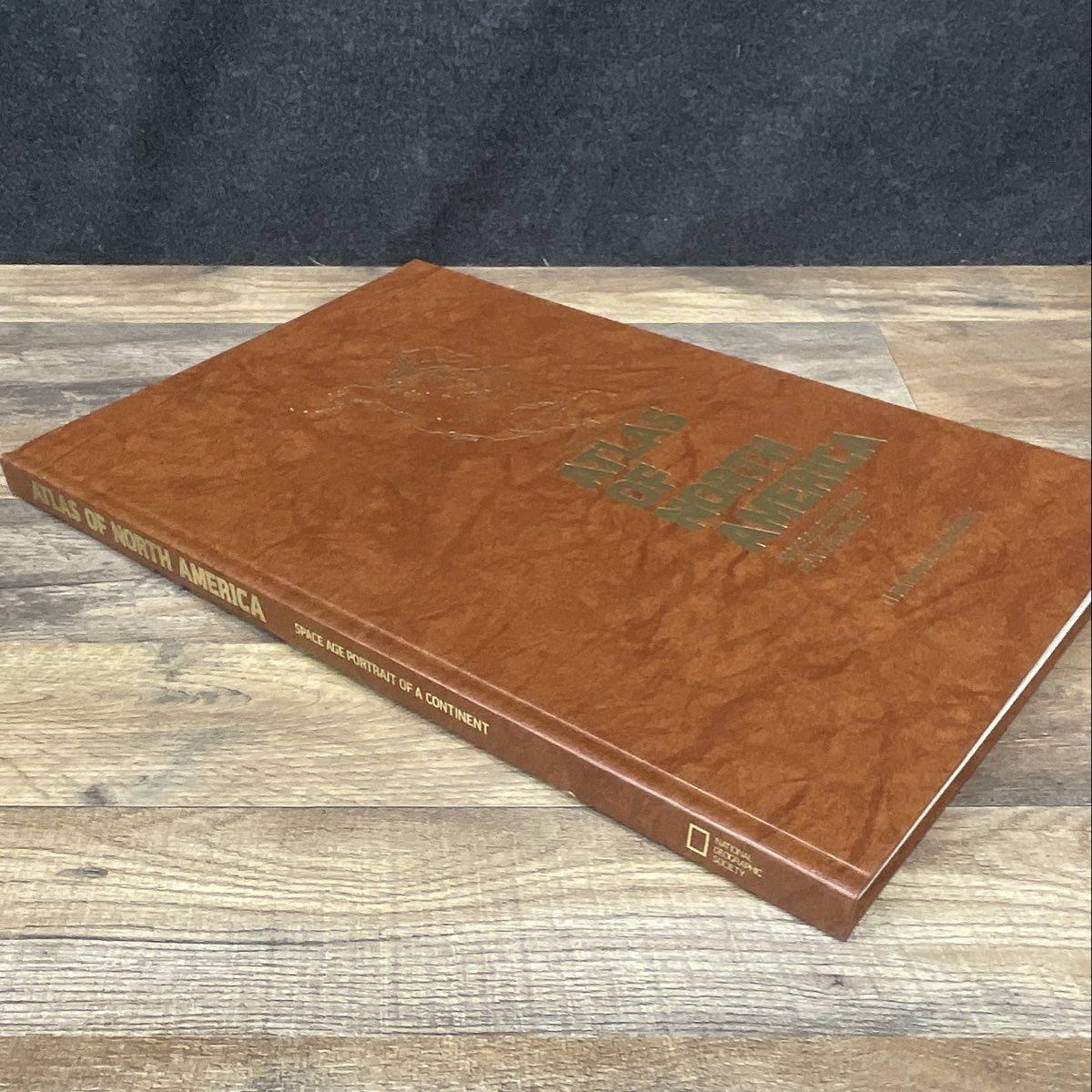 1985 National Geographic Atlas of North America Space Age Portrait Hardcover