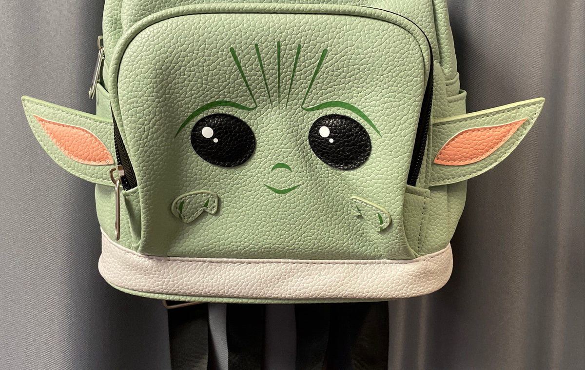 Star Wars The Child Grogu Baby Yoda Mini Backpack Faux Leather Mint Green