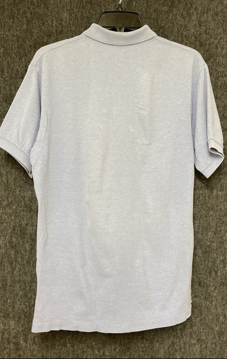 Polo Ralph Lauren Men's Vintage 90s Light Blue Cotton Polo Shirt Pink Pony Sz M