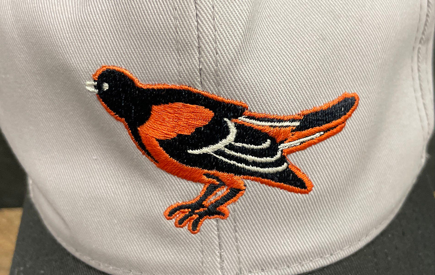 Vintage 90s Twins Enterprise MLB Baltimore Orioles Snapback Hat Gray Black OSFA